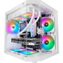 Mars Gaming MC3TLITE Blanca Triple Cristal Templado